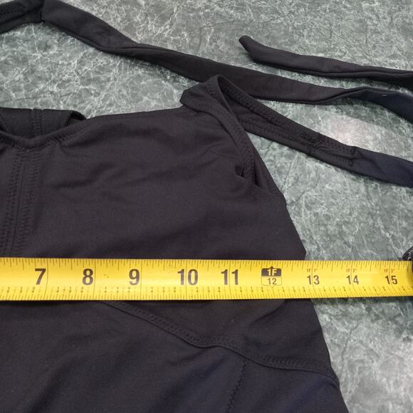 ATHLETA Women’s Black HELENA Swim Beach Dress Halter A-Line Size S Swimming - Picture 10 of 13